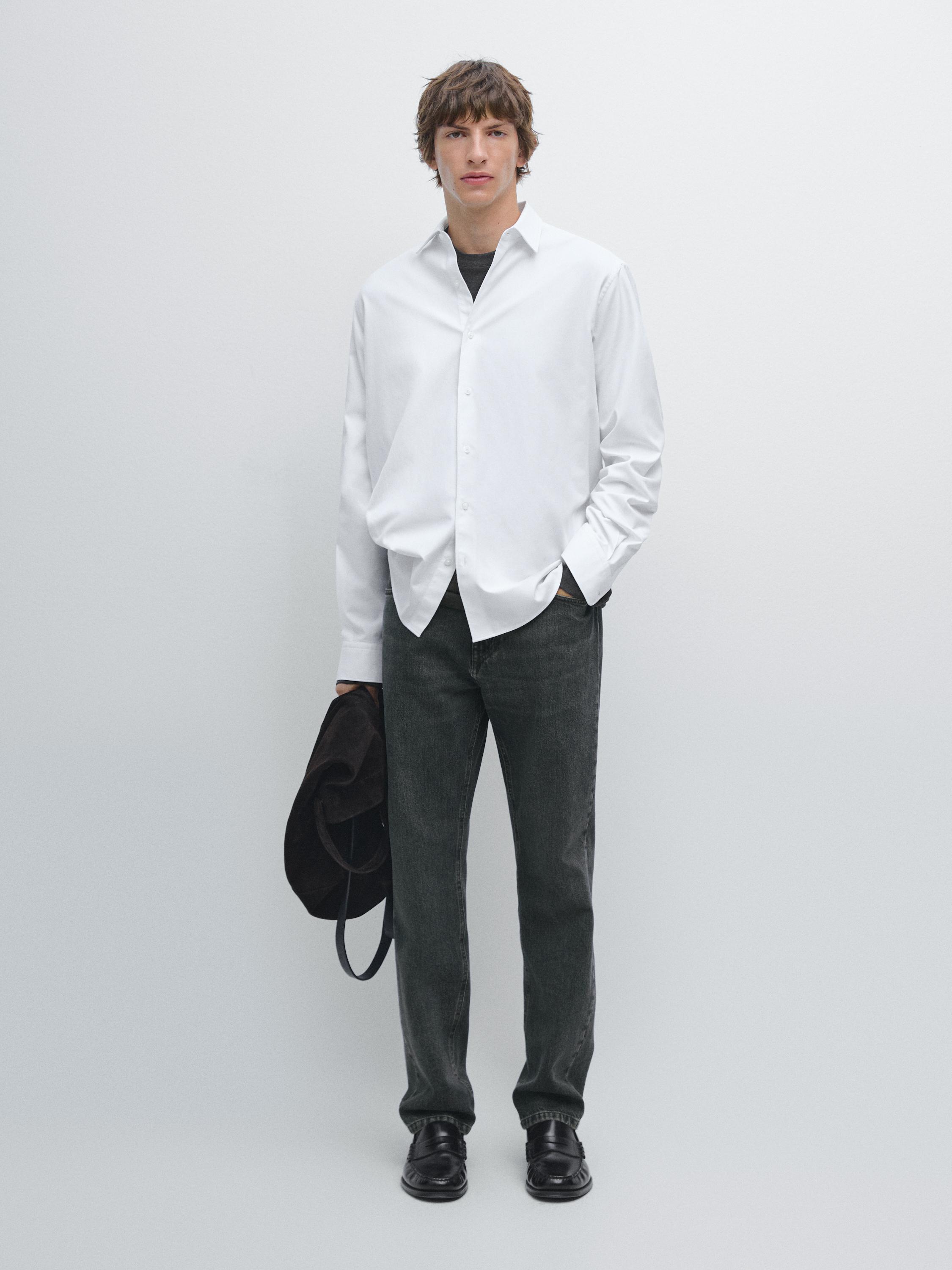 Chemise twill regular fit